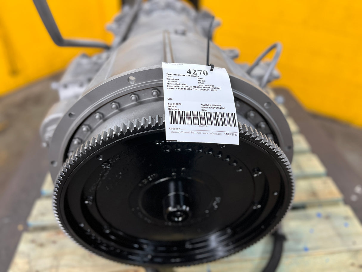 Allison MD3066 Transmission W/ PTO, TID3