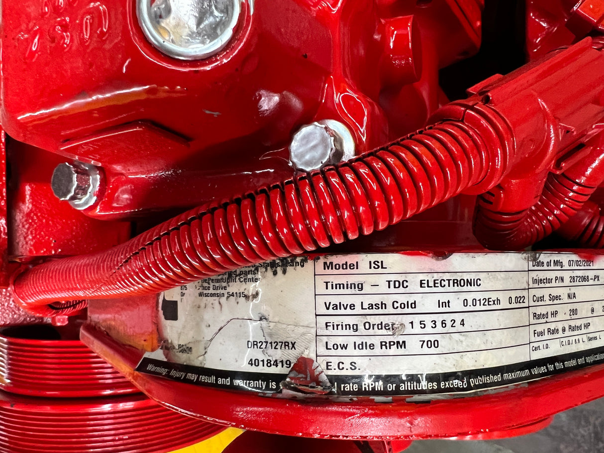 2010 Cummins ISL9 Diesel Engine (EPA10), CPL 3123,