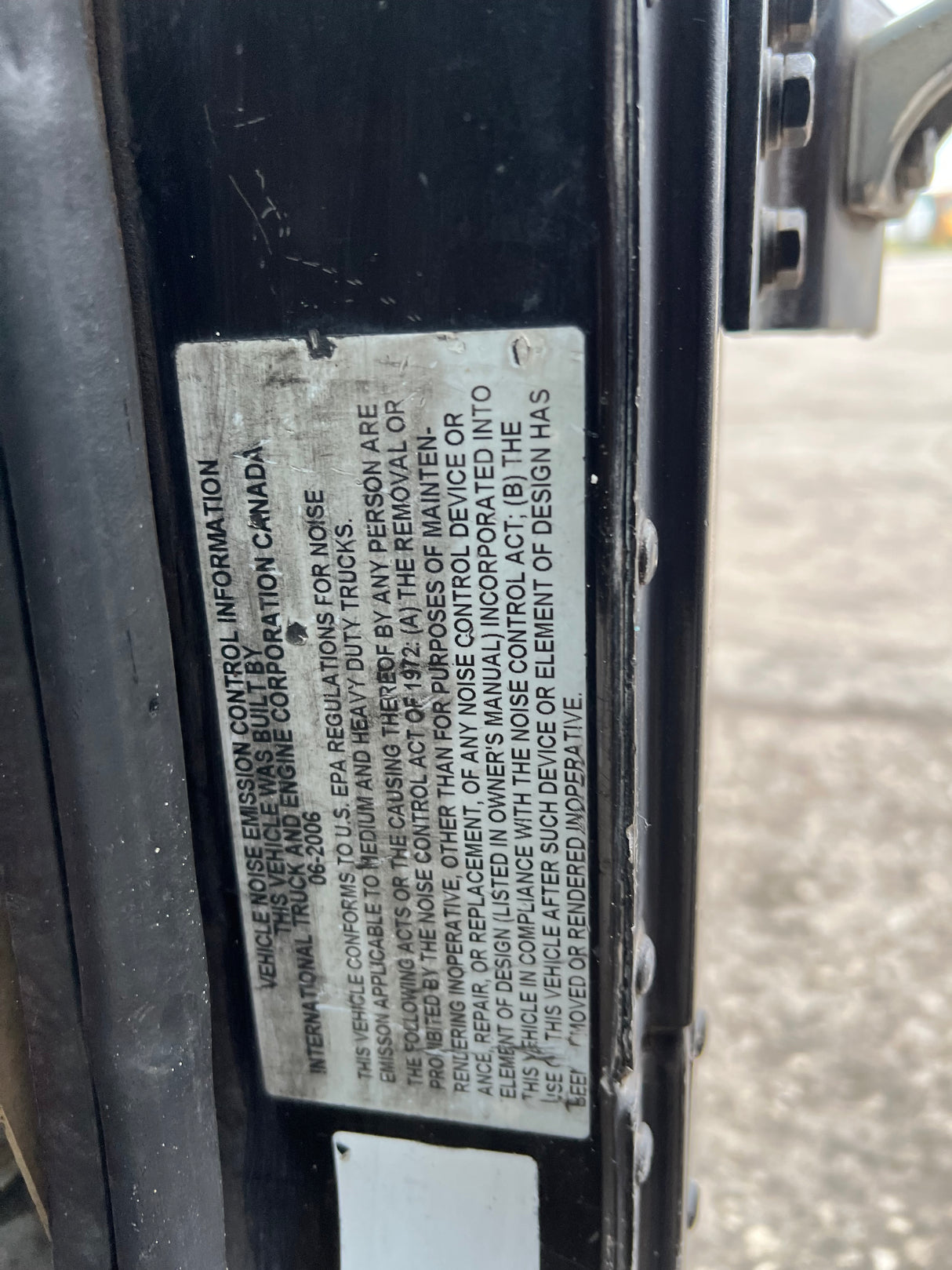 2007 INTERNATIONAL 9200I SBA CAB