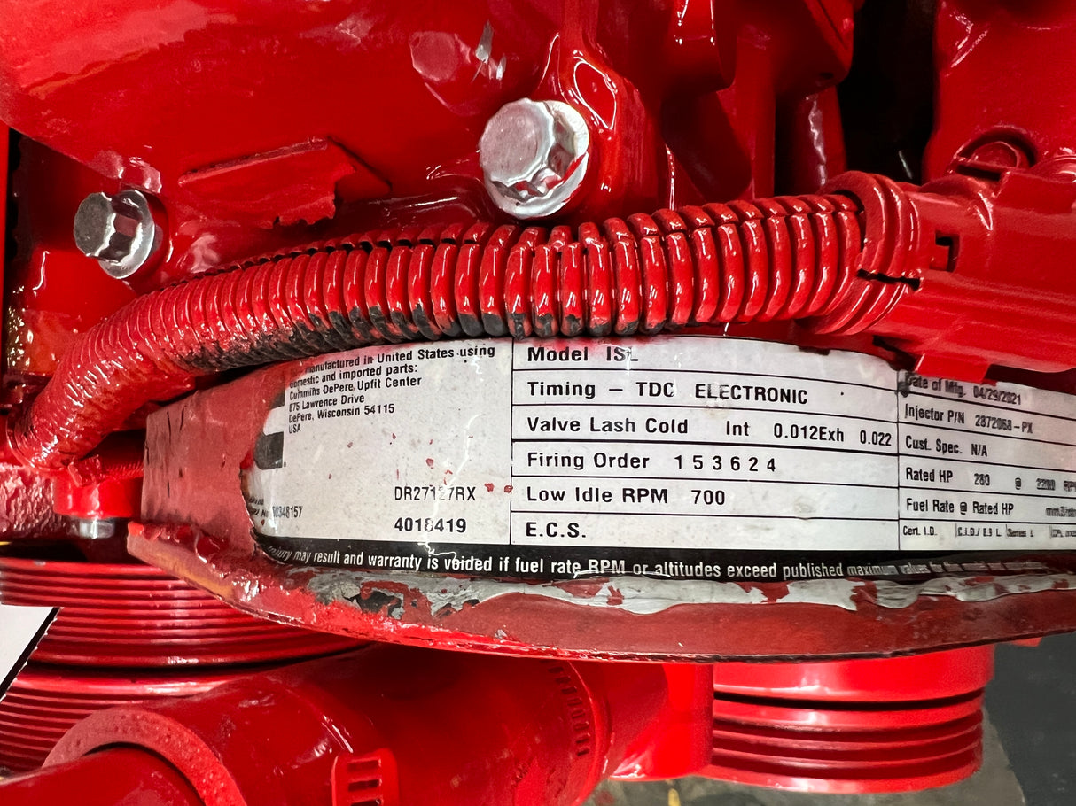 2010 Cummins ISL9 Diesel Engine (EPA10), CPL 3123