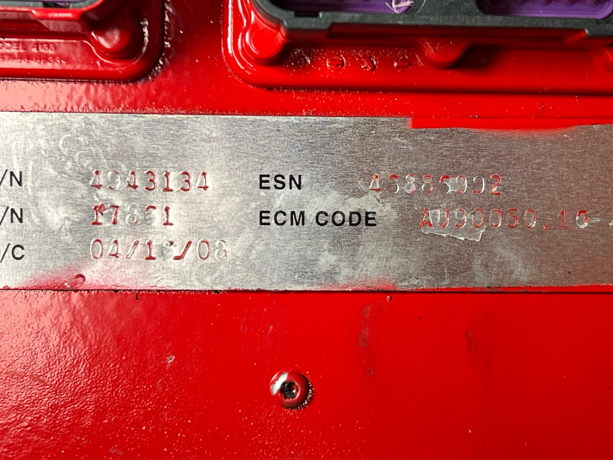 2008 Cummins ISB 220 Diesel Engine Control Module (ECM) 4943134, CM2150