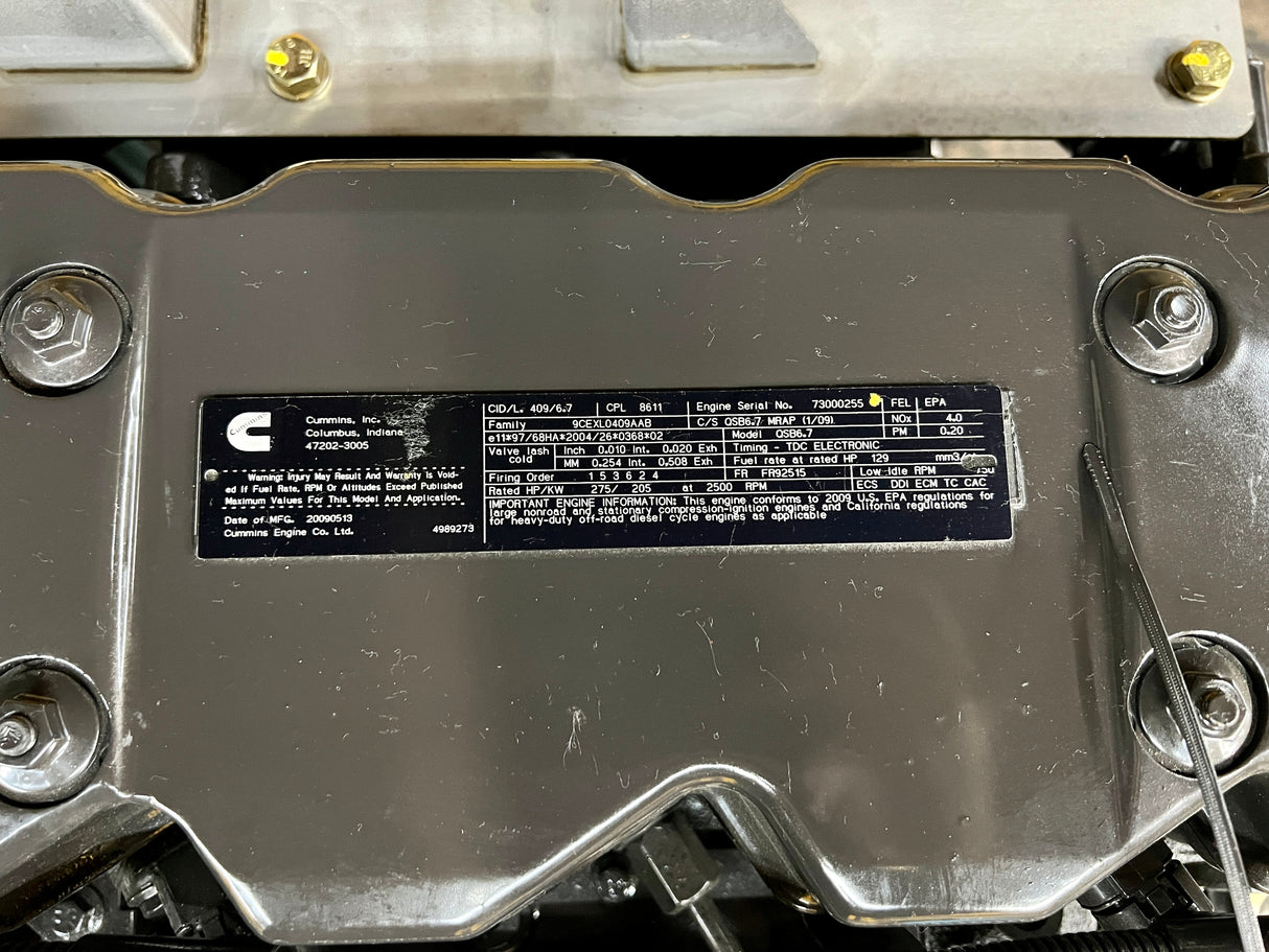 2009 Cummins QSB 6.7L Diesel Engine For Sale