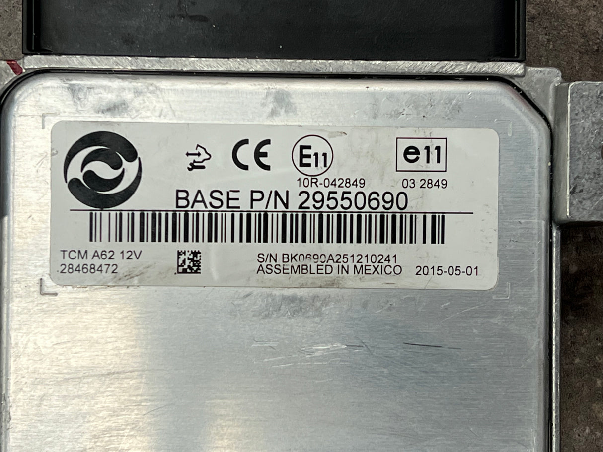 2015 Allison Transmission Control Module (TCM) Part # 29550690, A62