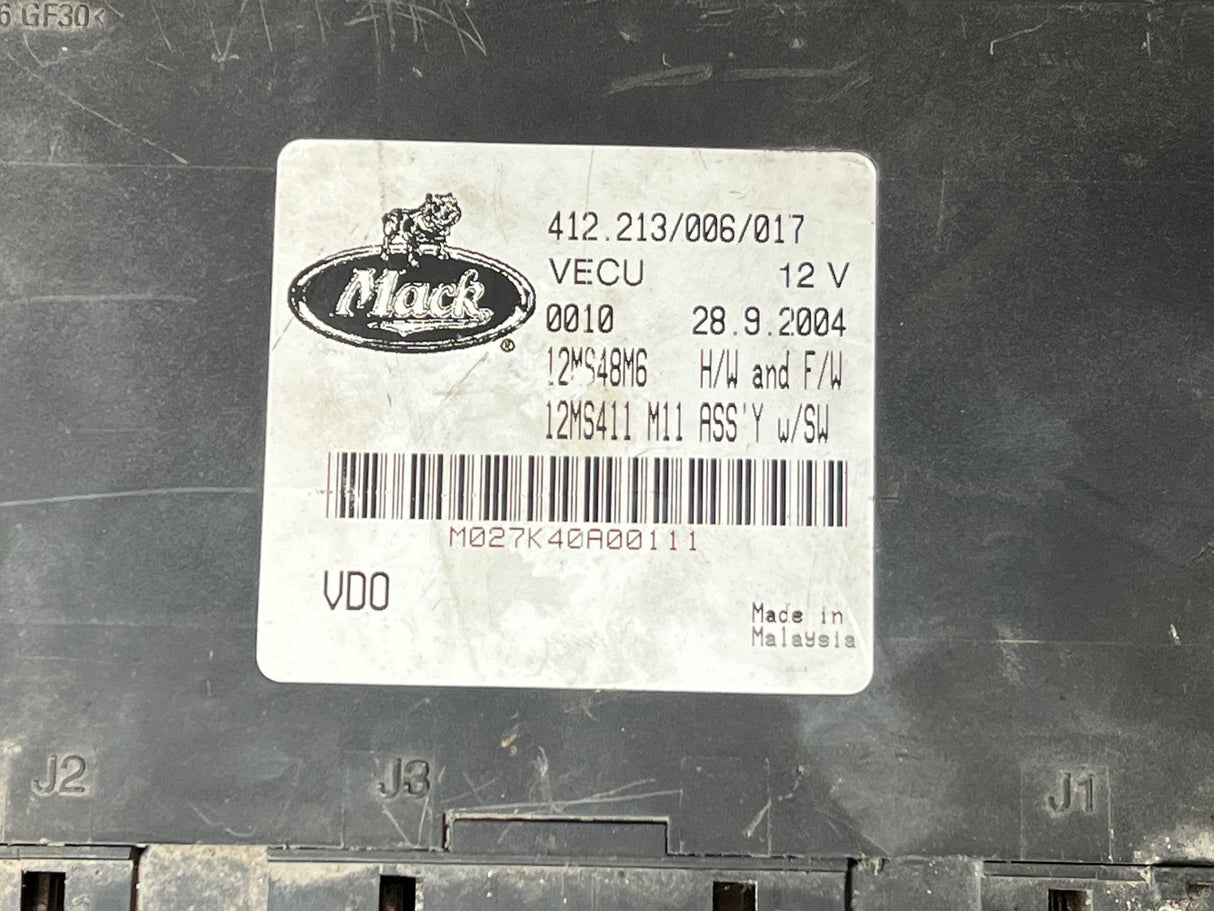 Mack CV713 Cab Control Module (VECU) 12MS48M6