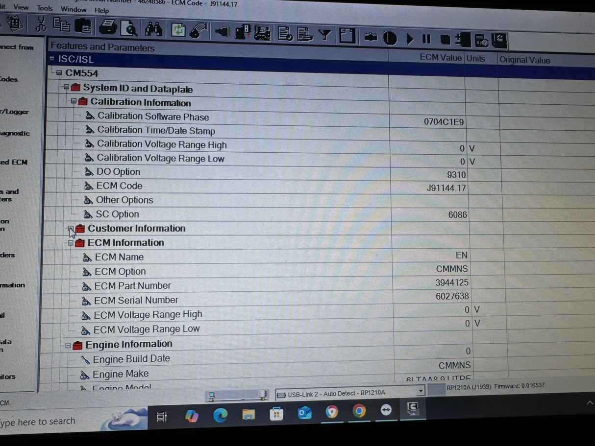 Cummins ISC / ISL Engine Control Module (ECM) 3944125