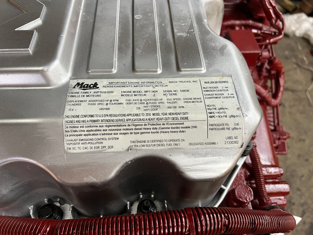 2010 Mack MP7-345R Diesel Engine For Sale