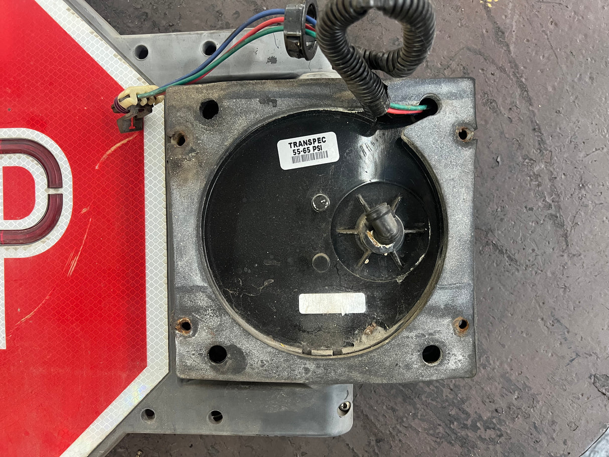 Blue Bird Transpec Retractable Stop Sign Part # 7000-011-A31-01