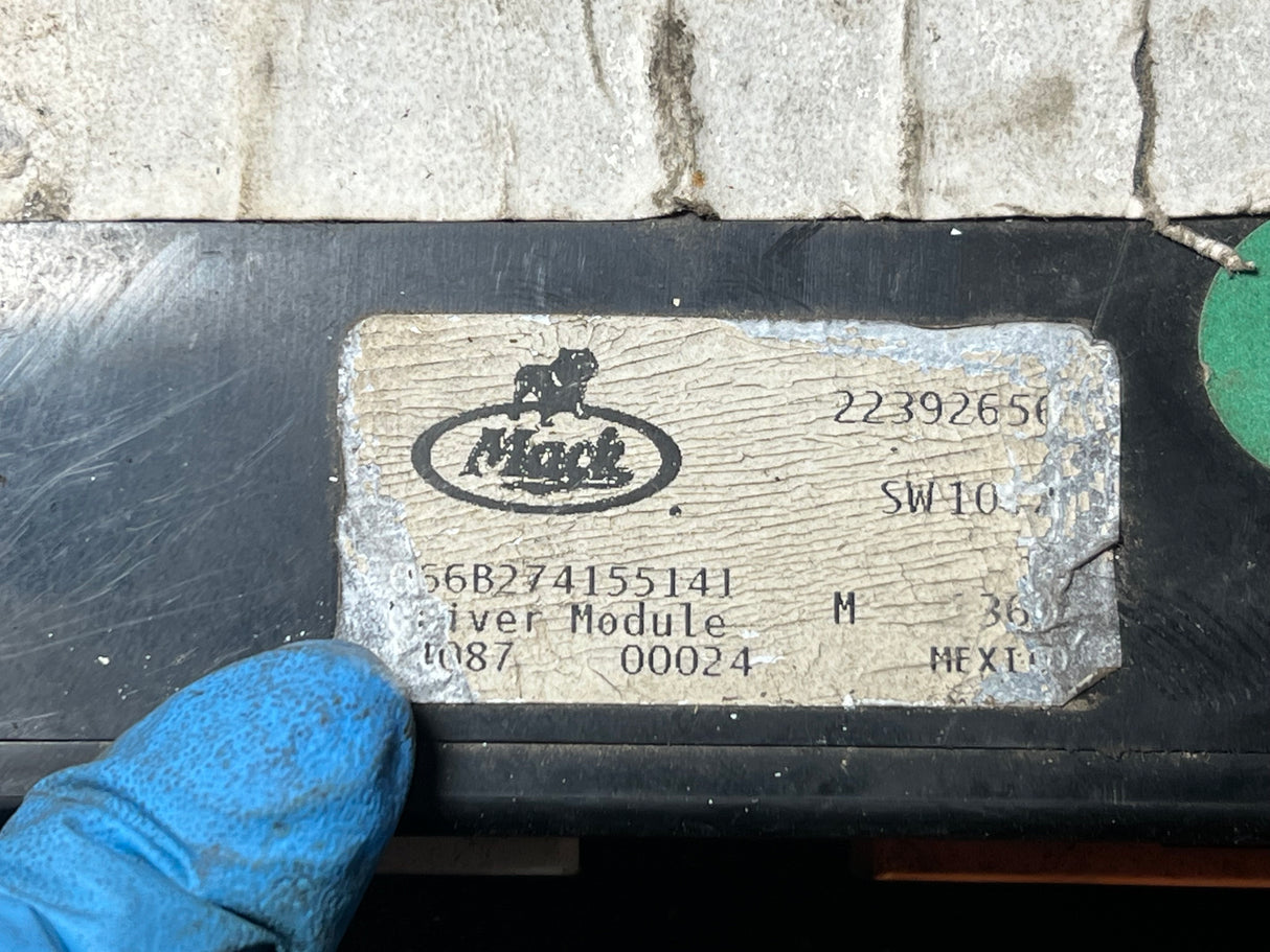 Mack Driver Module Part # 22392656