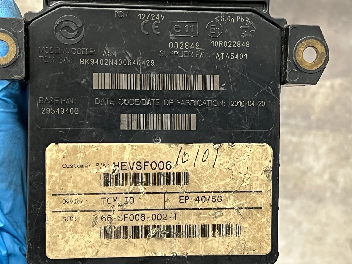 2010 Allison Transmission Control module (TCM) Part # 29549402