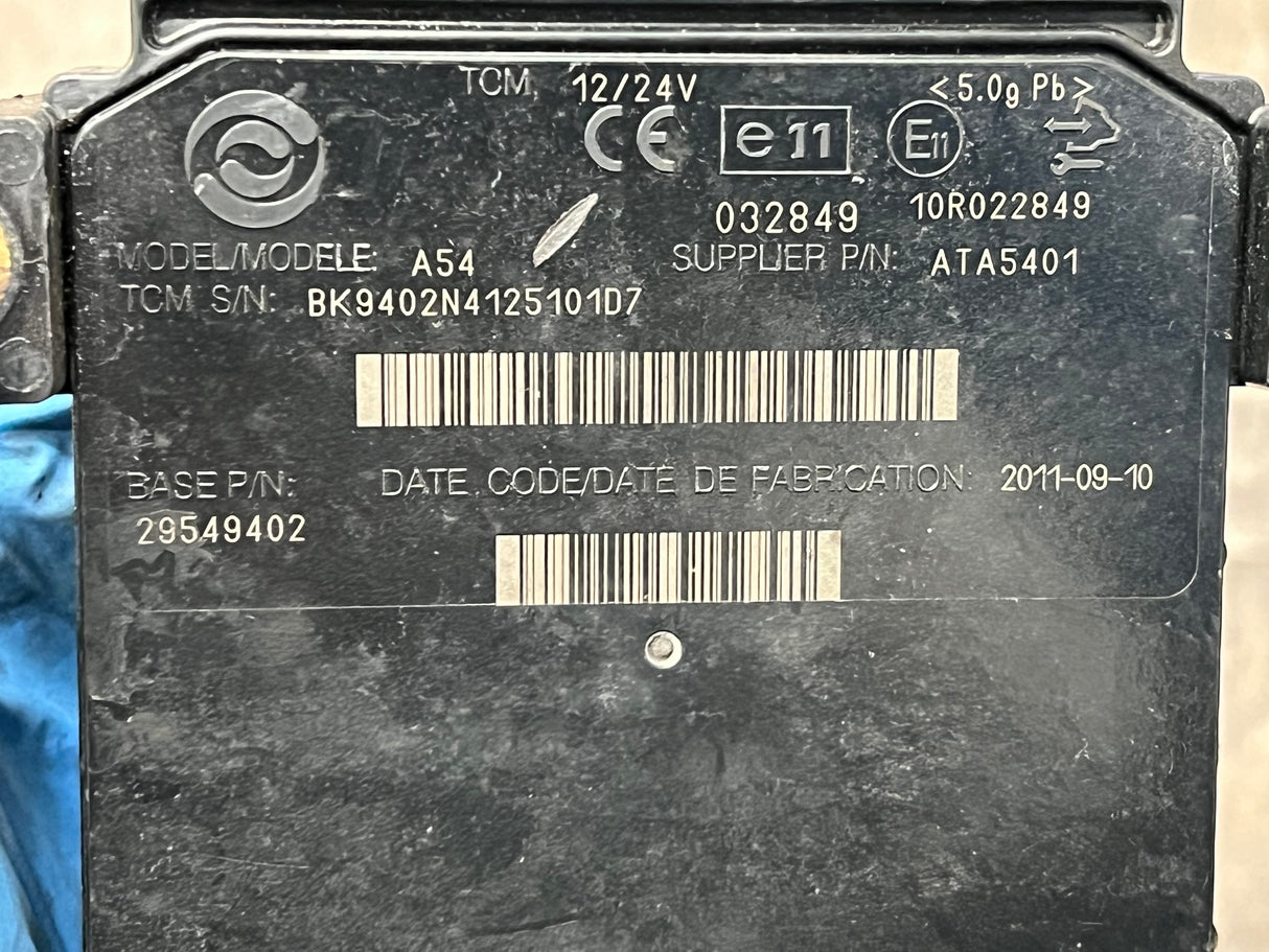 2011 Allison Transmission Control Module (TCM) Part # 29549402