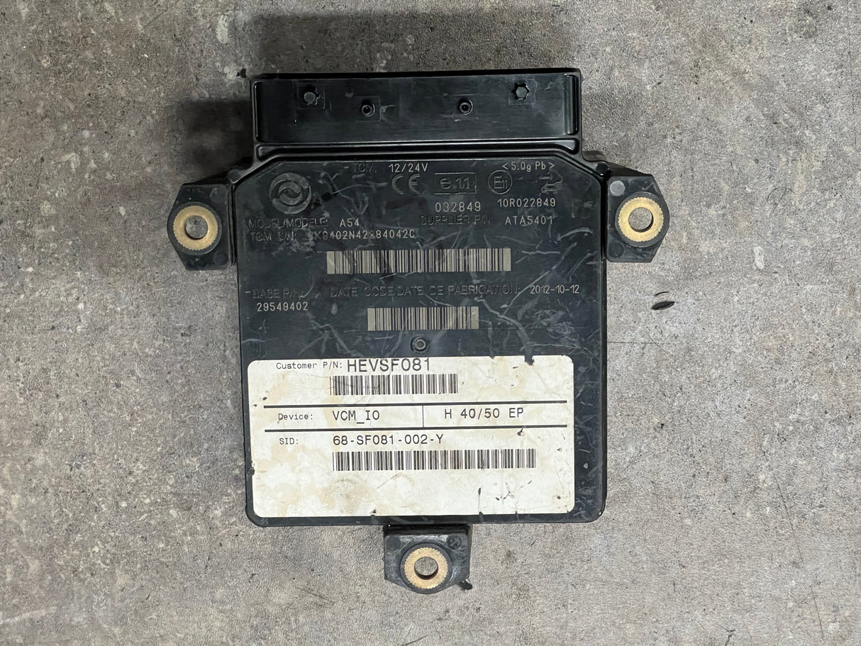 2012 Allison Transmission Control module (TCM) Part # 29549402