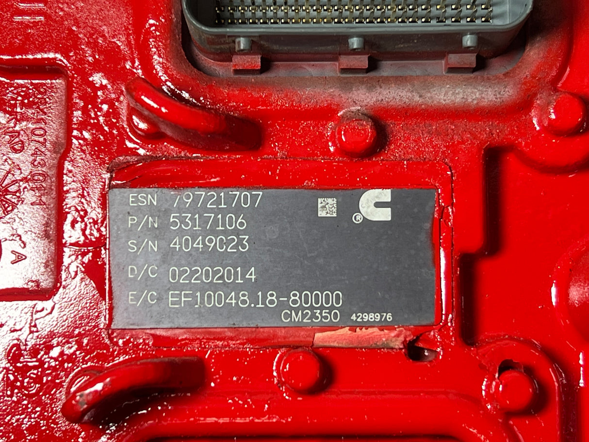 2015 Cummins ISX15 Engine Control Module (ECM) 5317106, CM2350