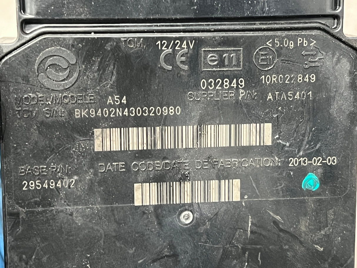 2013 Allison Transmission Control module (TCM) Part # 29549402