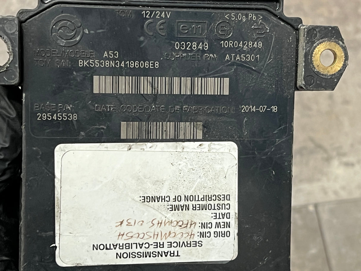 2014 Allison Transmission Control Module (TCM) Part # 29545538