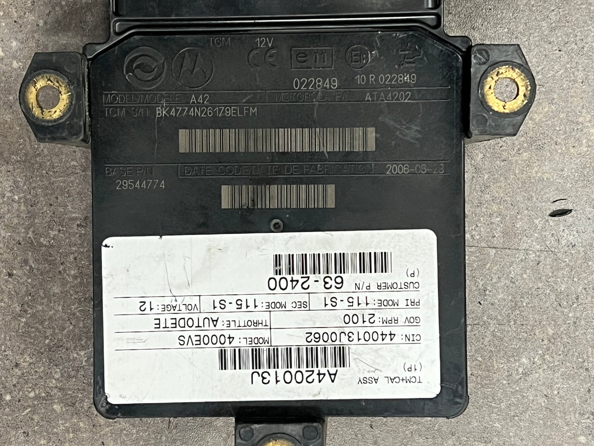 2006 Allison 4000EVS Transmission Control Module (TCM) Part # 29544774