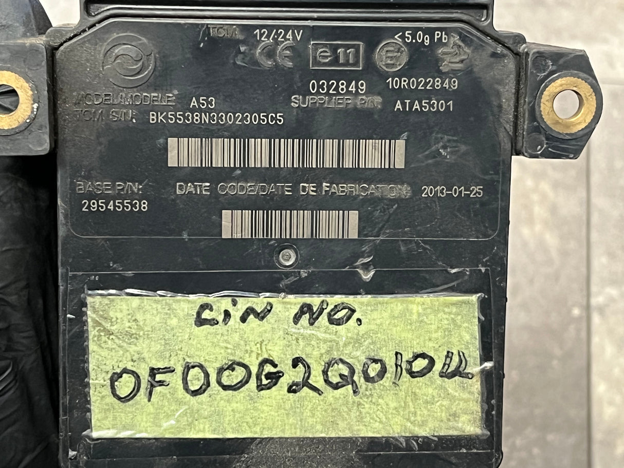 2013 Allison Transmission Control Module (TCM) Part # 29545538