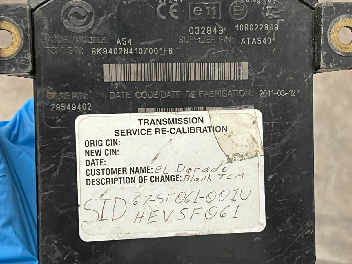 2011 Allison Transmission Control Module (TCM) Part # 29549402