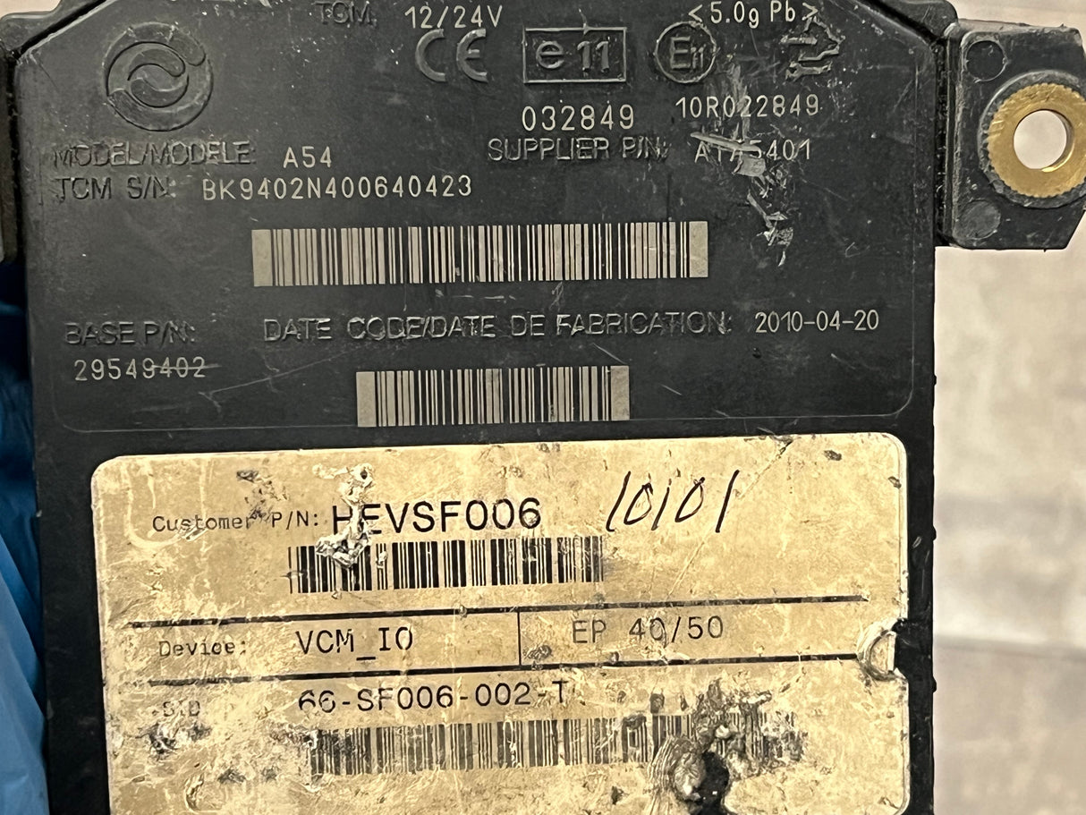 2010 Allison Transmission Control Module (TCM) Part # 29549402