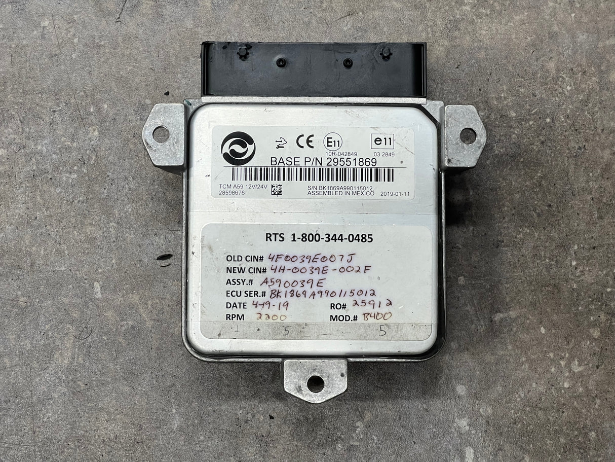 2019 Allison A59 Transmission Control Module (TCM) Part # 29551869