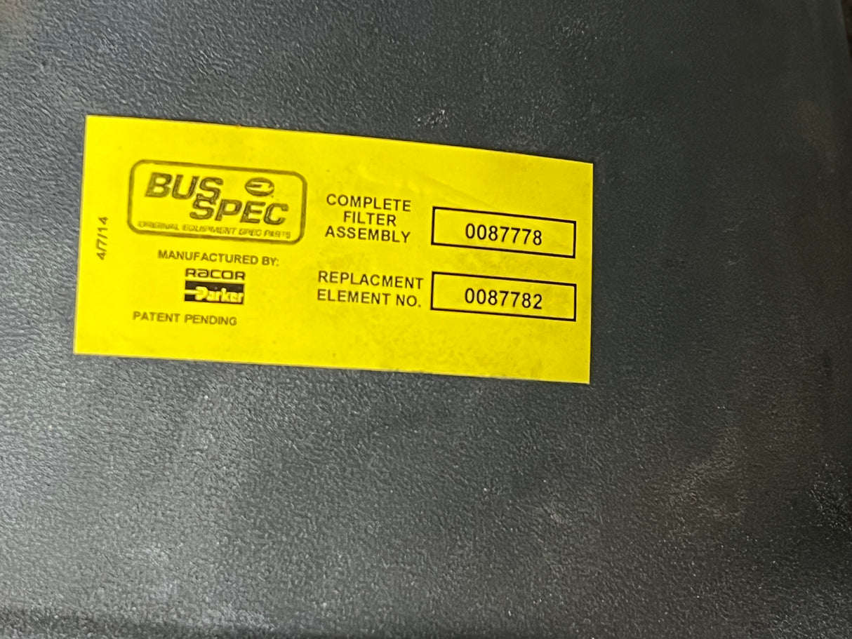 Parker Air Cleaner / Air Filter Housing Assembly Part # 0087778, 0087782