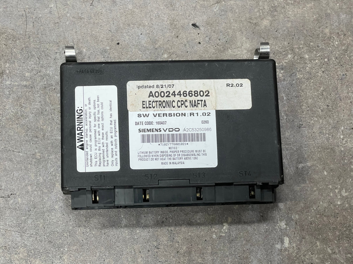 Freightliner Cascadia Body Control Module Part # A 002 446 68 02