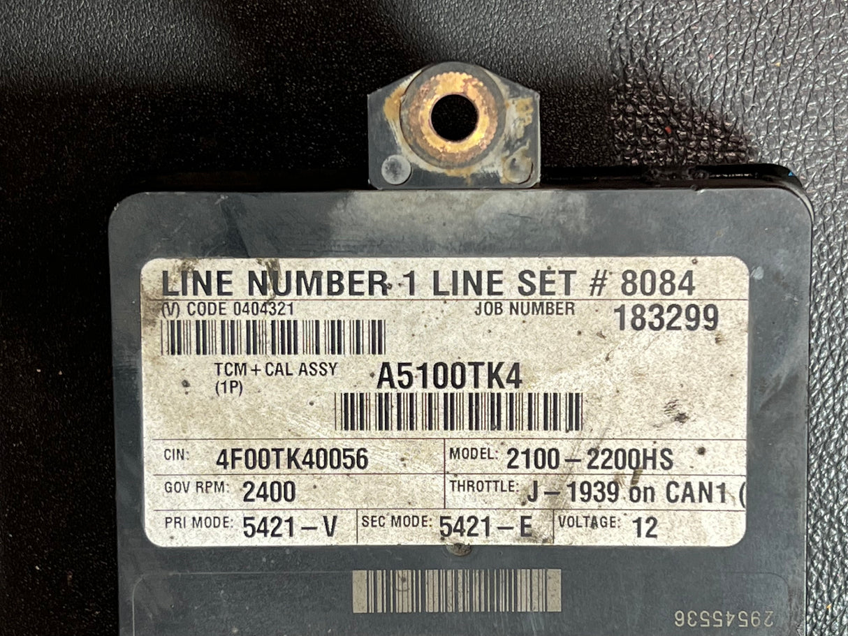 2012 Allison 2100-2200HS Transmission Control Module 29545536