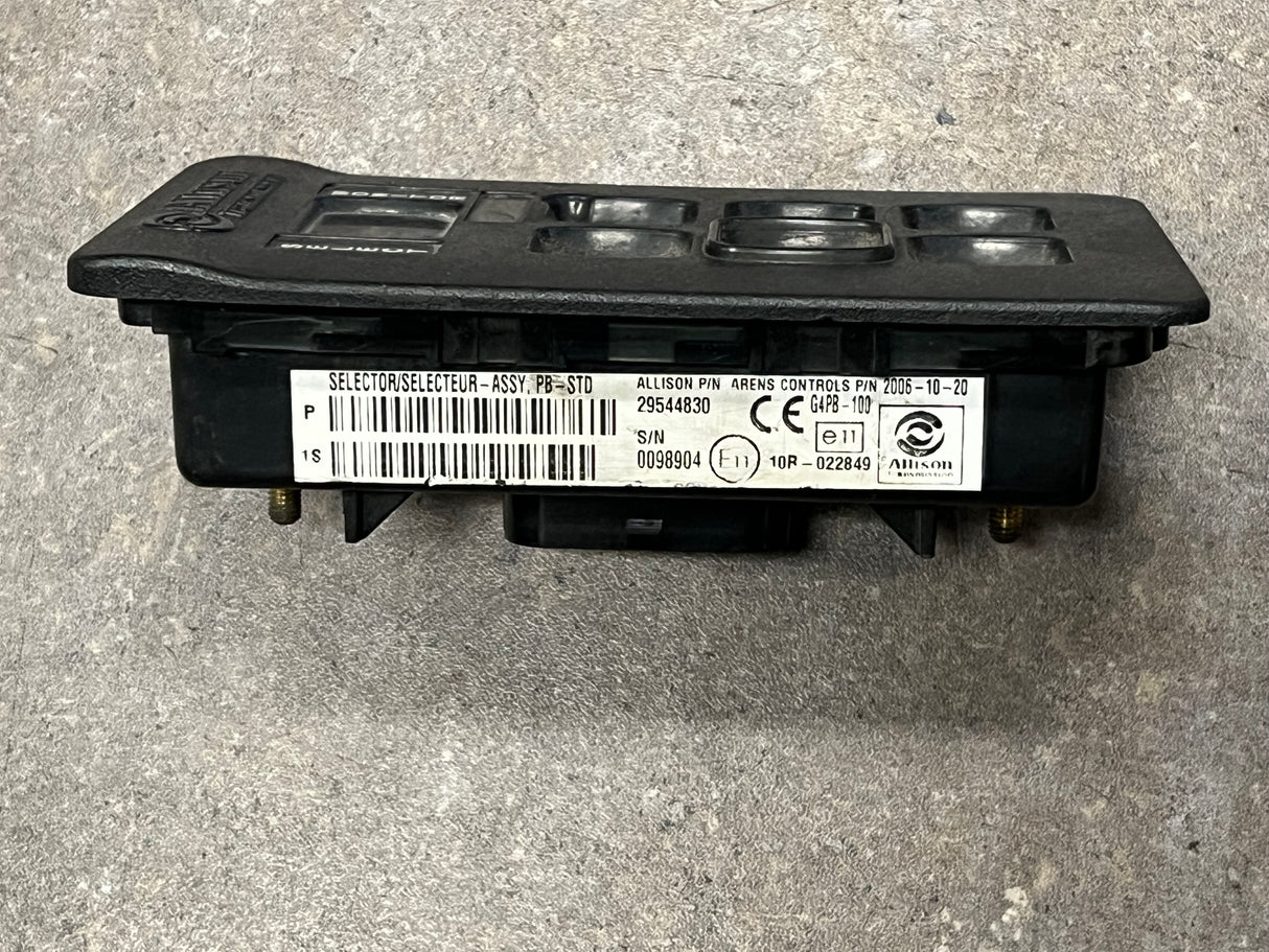 2006 Allison 29544830 Transmission Push Button Electronic Shift Pad