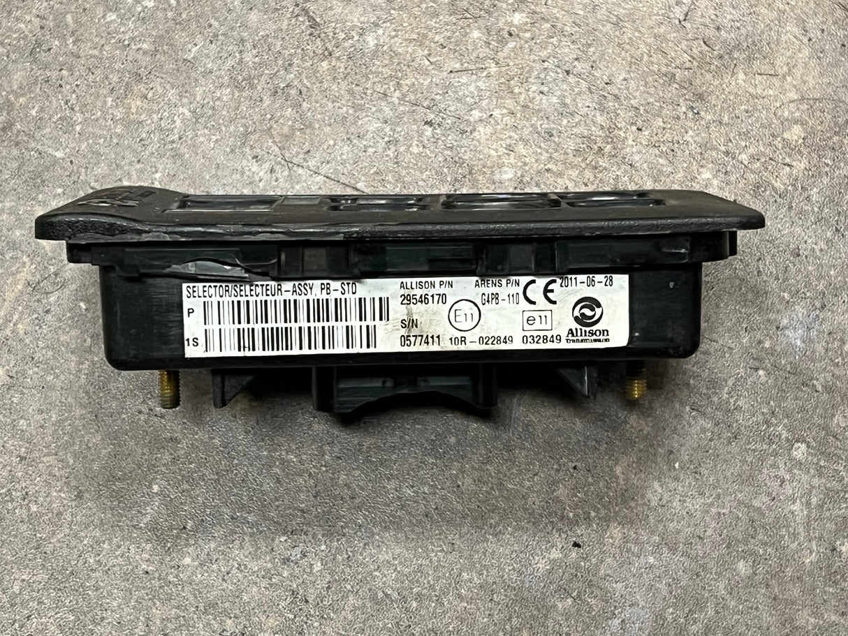 2011 Allison Transmission Electronic Shifter Selector Part# 29546170