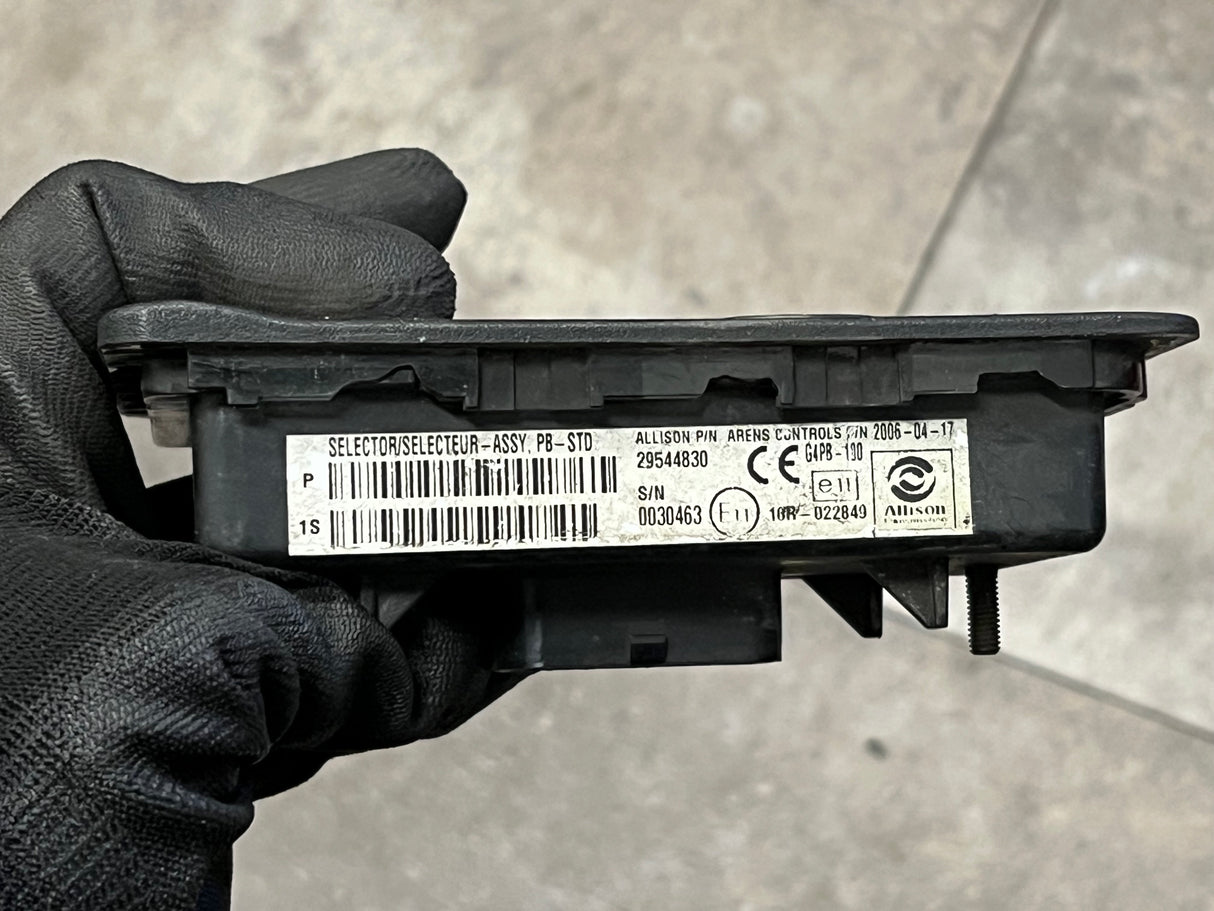2006 Allison Transmission Push Button Electronic Shift Pad Part # 29544830
