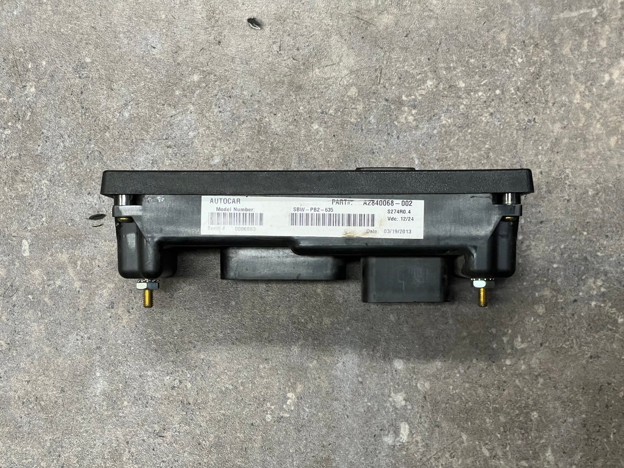 2013 AUTOCAR Transmission Push Button Electric Shifter Pad Part # A2840068-002