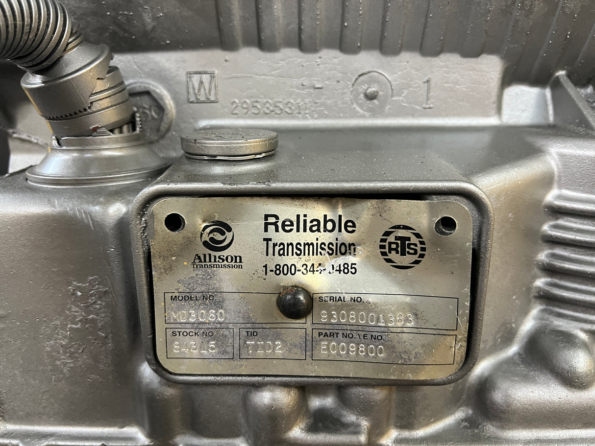 Allison MD3060 Transmission For Sale, MD3060PRM w/ PTO Provision