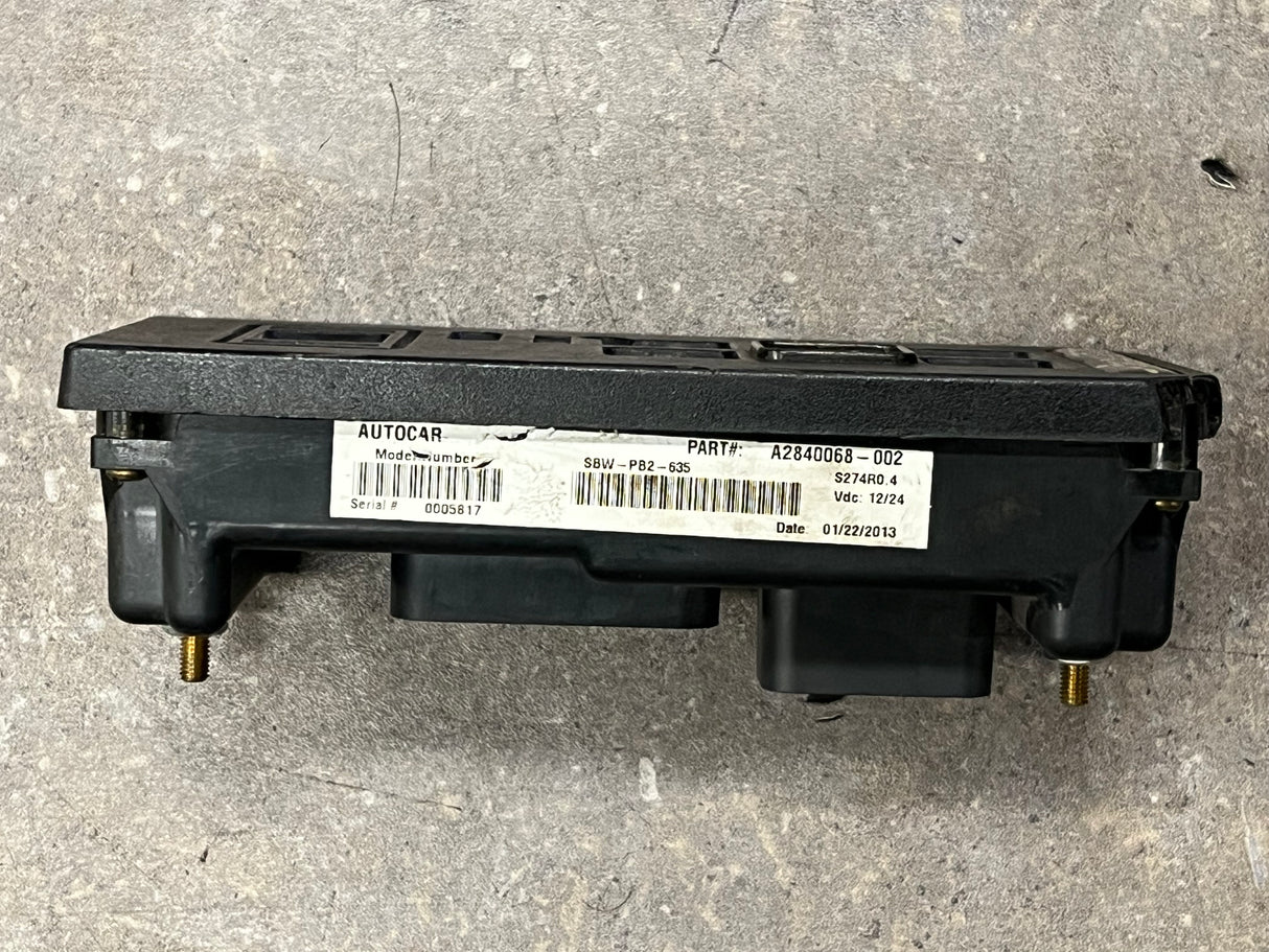 2013 AUTOCAR Transmission Push Button Electric Shifter Pad SBW-PB2-635