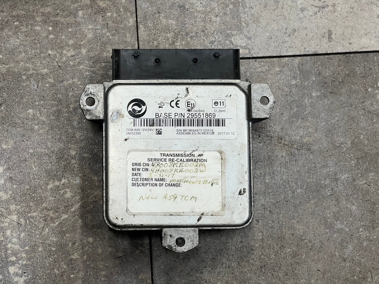 2017 Allison A59 Transmission Control Module (TCM) 29551869