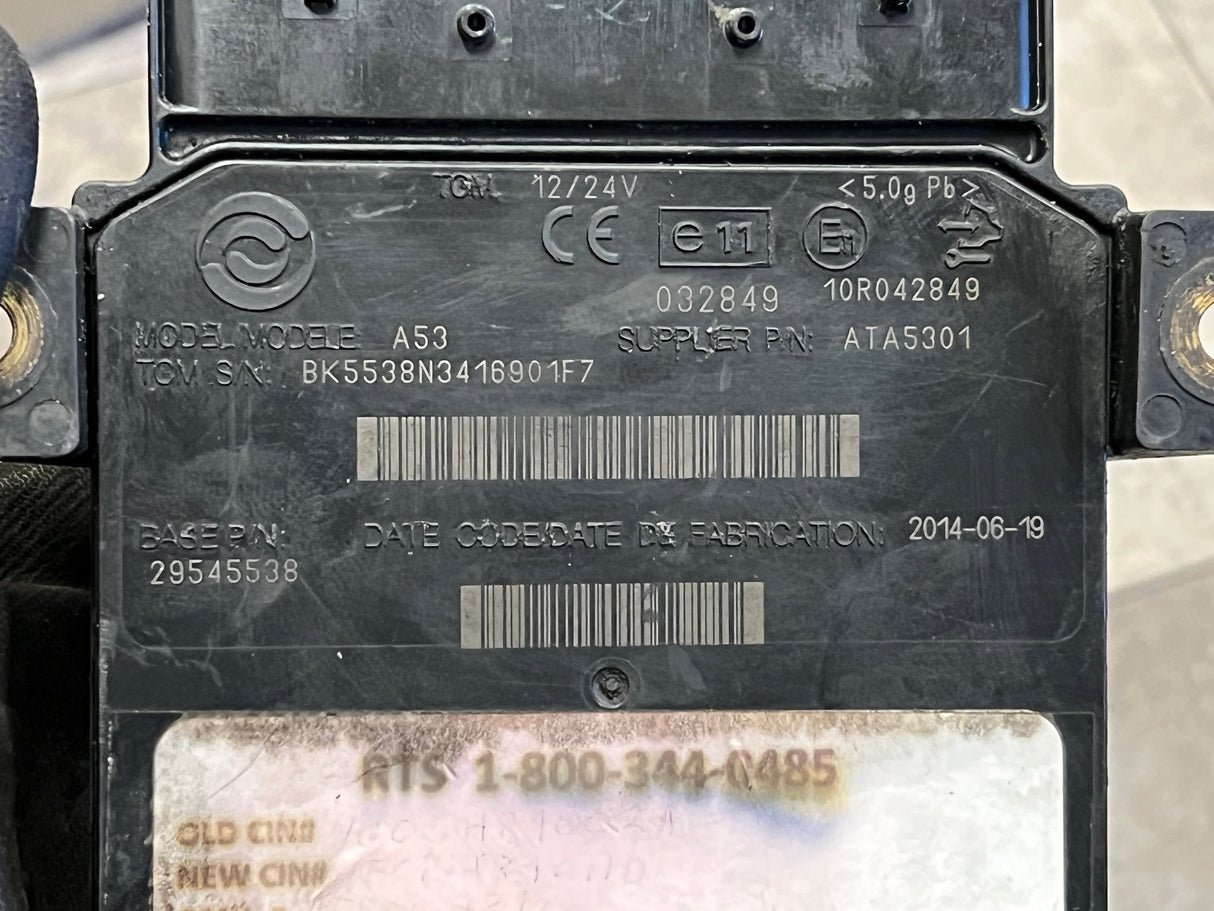 2014 Allison Transmission Control Module (TCM) Part # 29545538