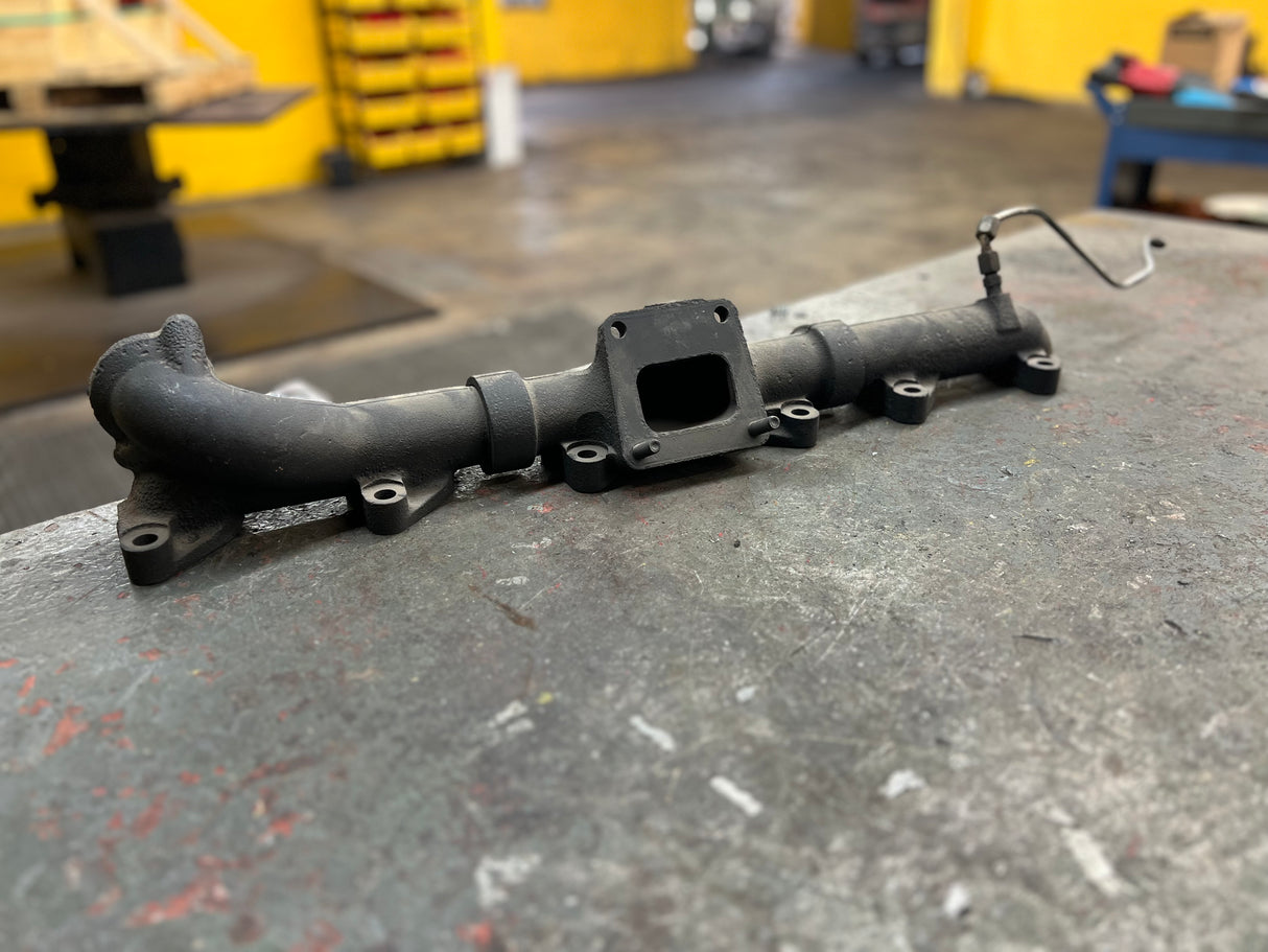 International DT466E Exhaust Manifold w/ EGR Cooler Part # 1844944C1, 1844324C2, 1844964C1