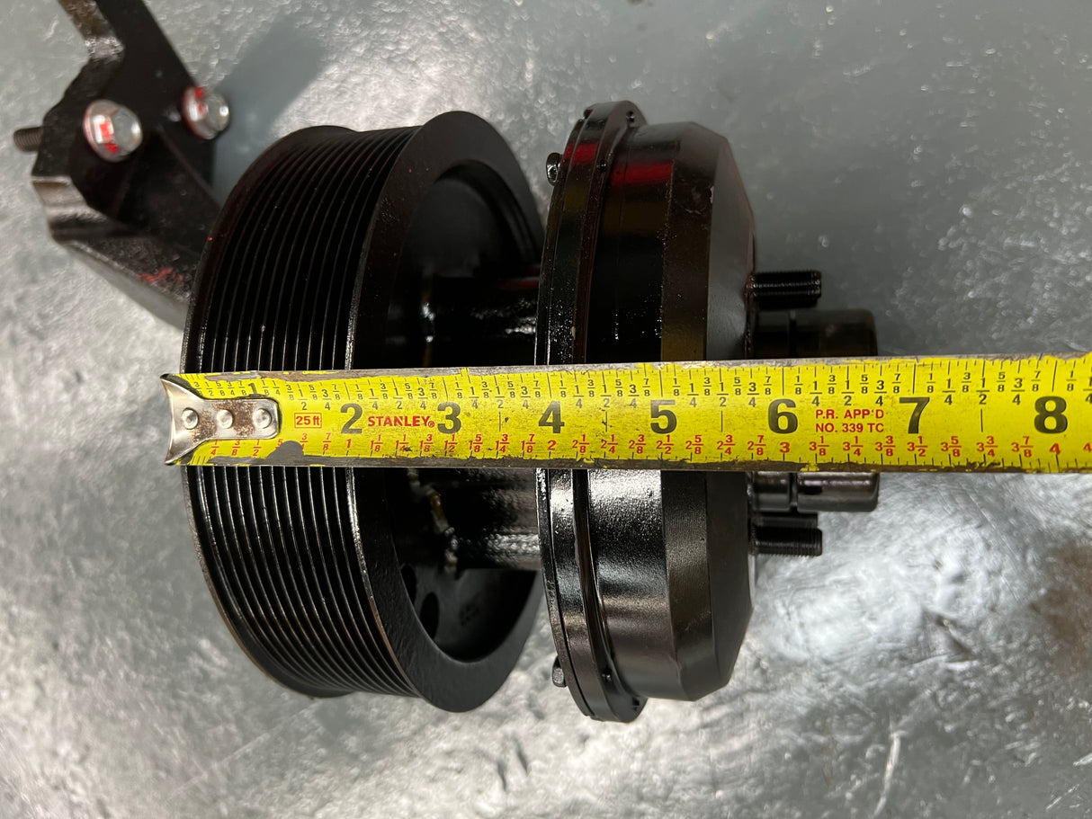 BorgWarner 1090-09600-01 Fan Clutch, Mounting Base Part # 43860, Pulley Part # 43862