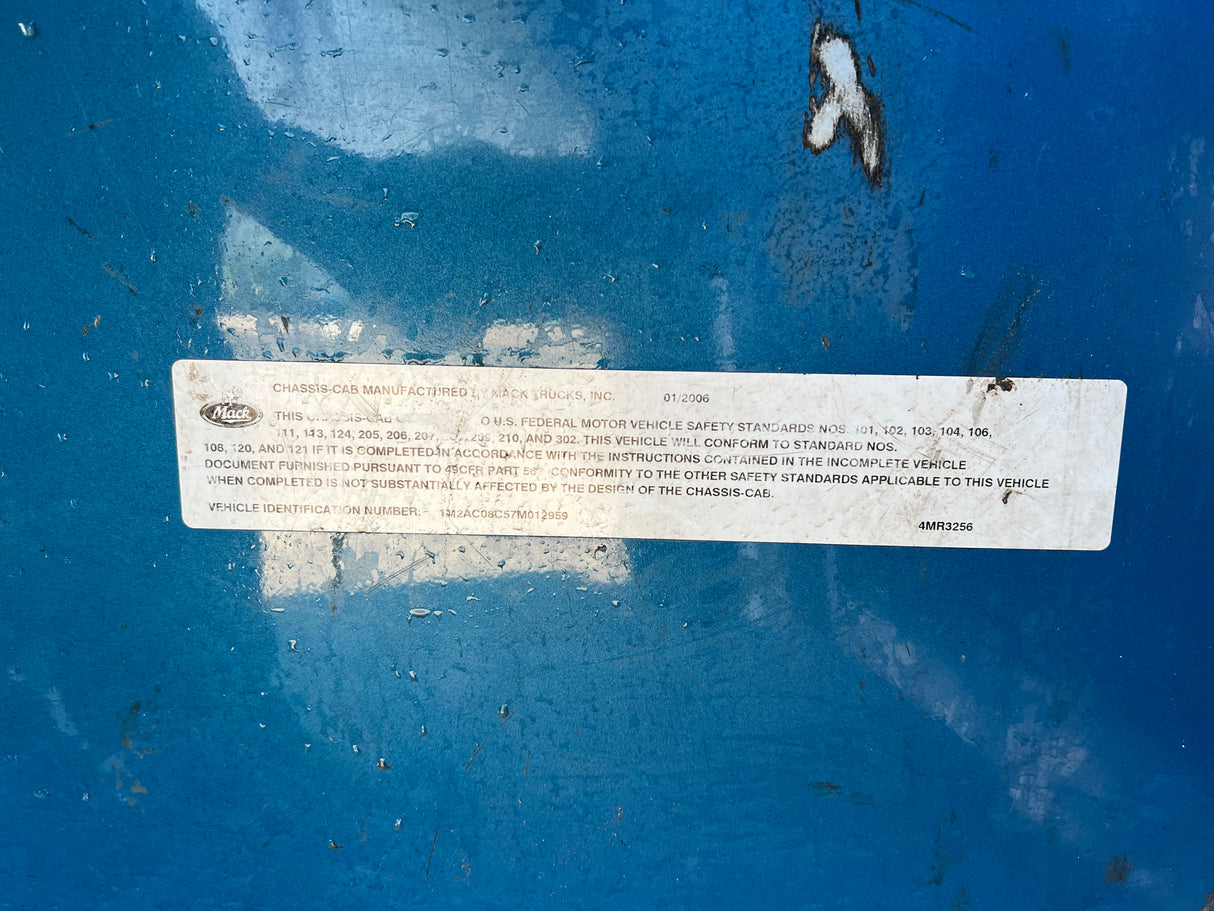 2007 Mack LE613 Forward Low Cab, 600 Series