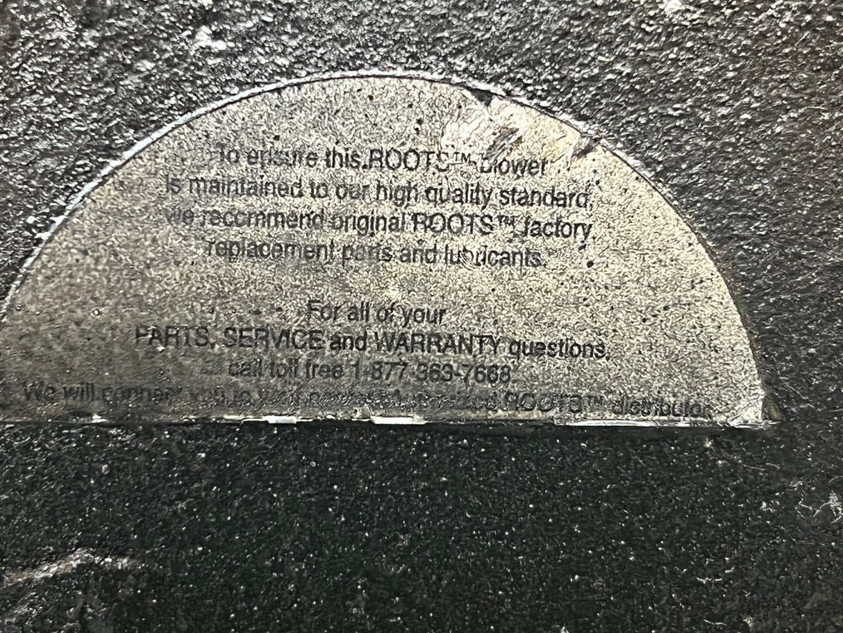 Dresser Roots Rotary Lobe Blower 824 RCS-V