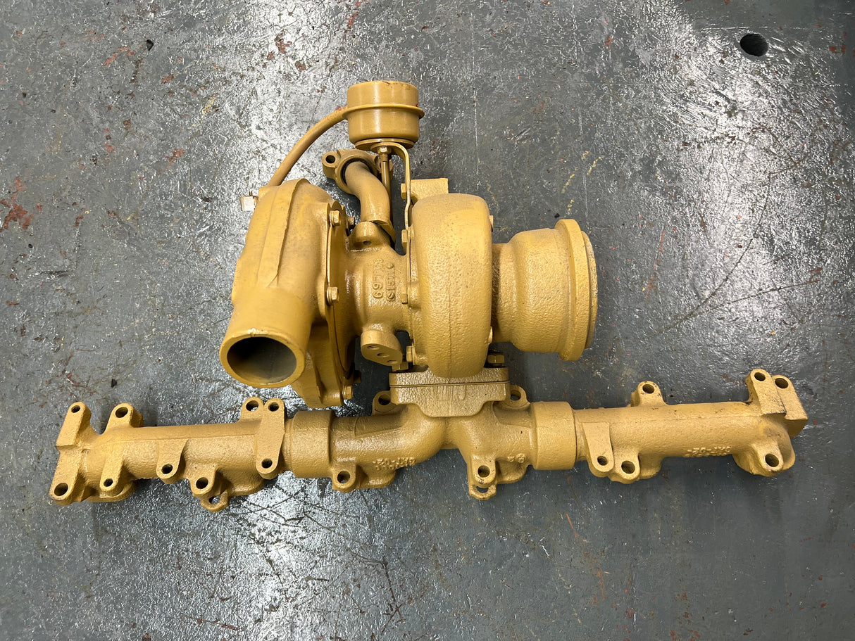 OEM Caterpillar 3116 / 3126 3-Part Exhaust Manifold w/ Turbocharger