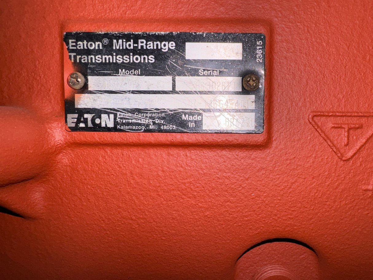Eaton Fuller FS6306A Transmission For Sale, 6 Speed Transmission, TA–694–122293
