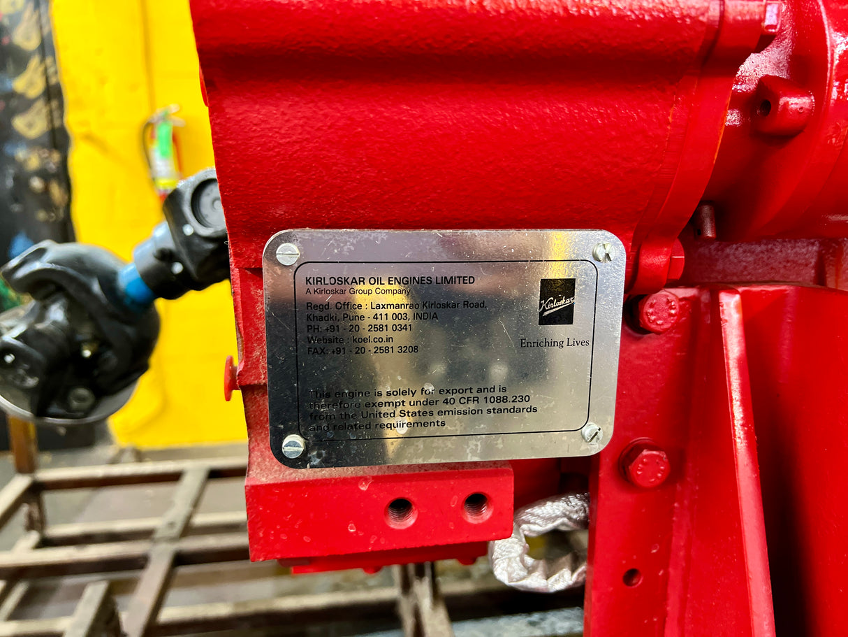 2020 Kirloskar KFP4R-UF07 Fire Pump Engine