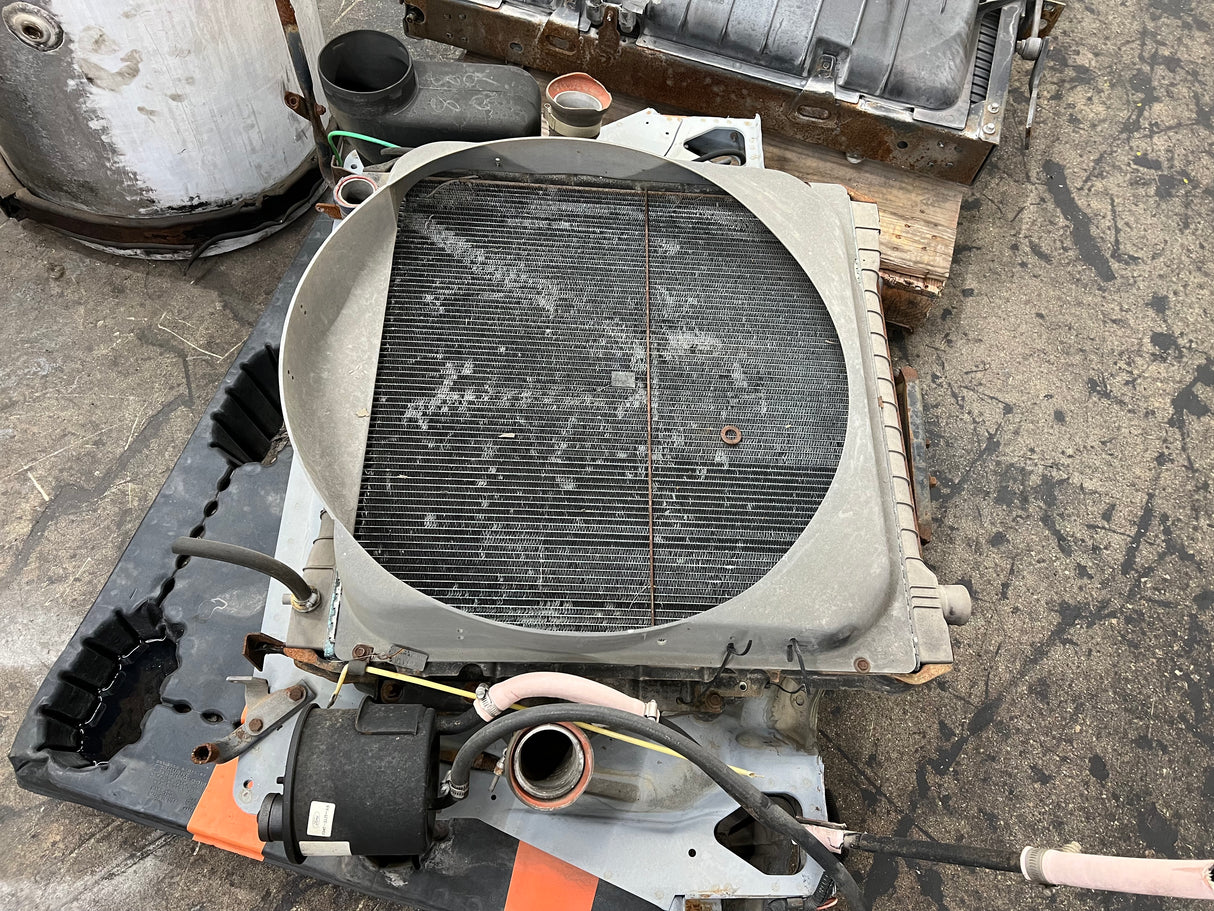 1994 Ford F-700 Cooling Assembly Radiator Part # F3HT8005BB, Charge Air Part # F3HT6K775BB