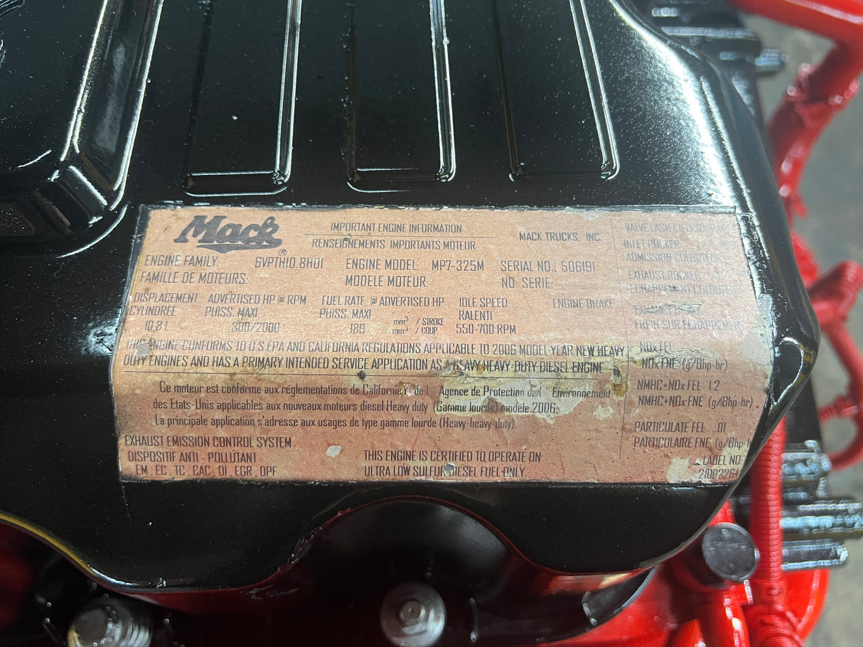 2006 Mack MP7 Diesel Engine For Sale, MP7-325M