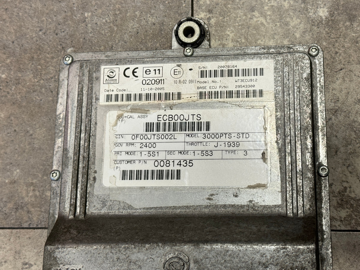 2005 Allison 3000PTS TCM Part # 29543300