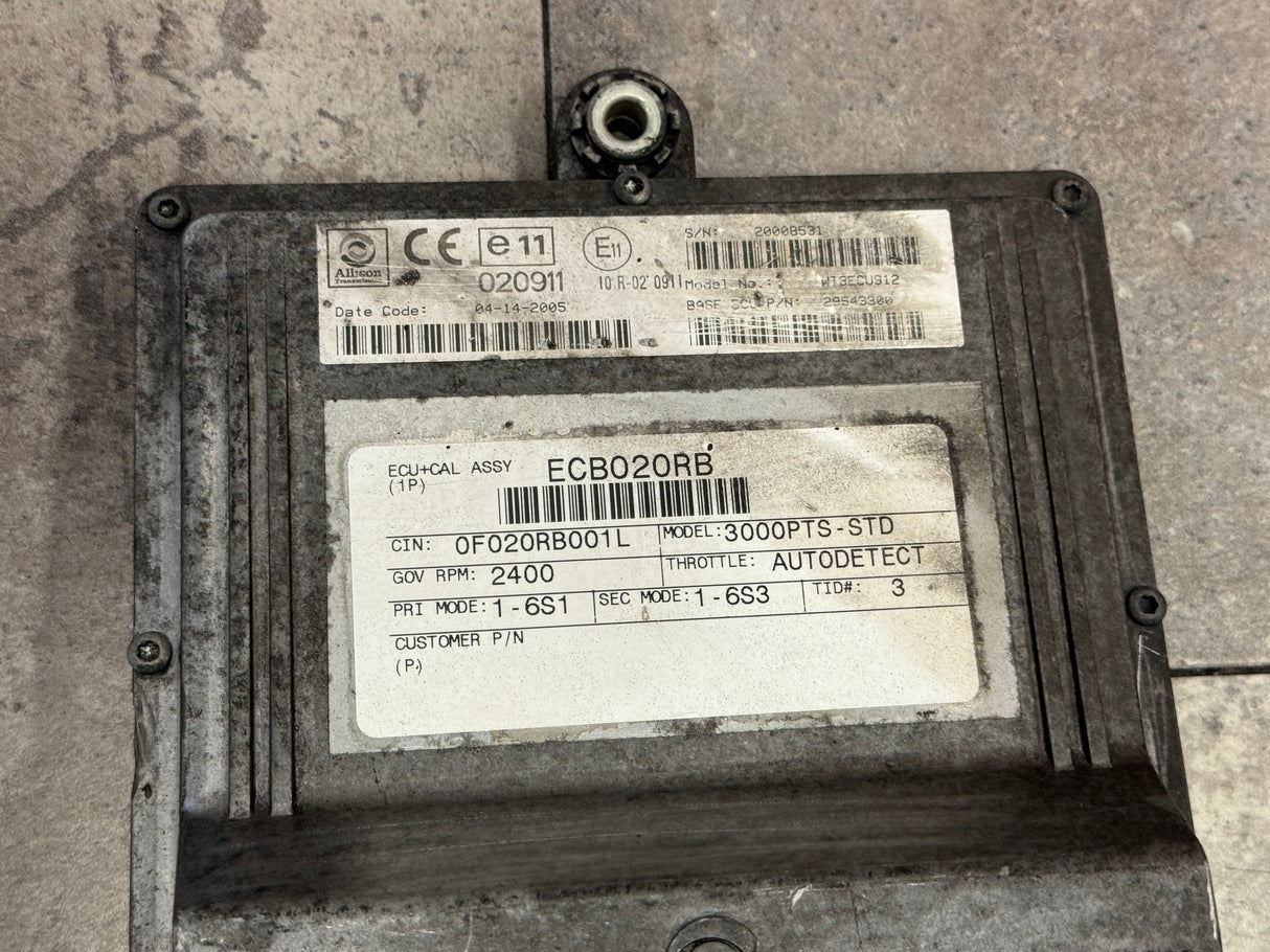 2005 Allison 3000PTS TCM Part # 29543300