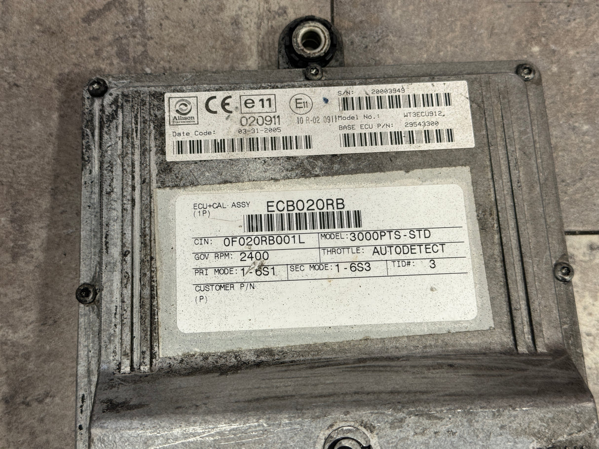 2005 Allison 3000PTS TCM Part # 29543300