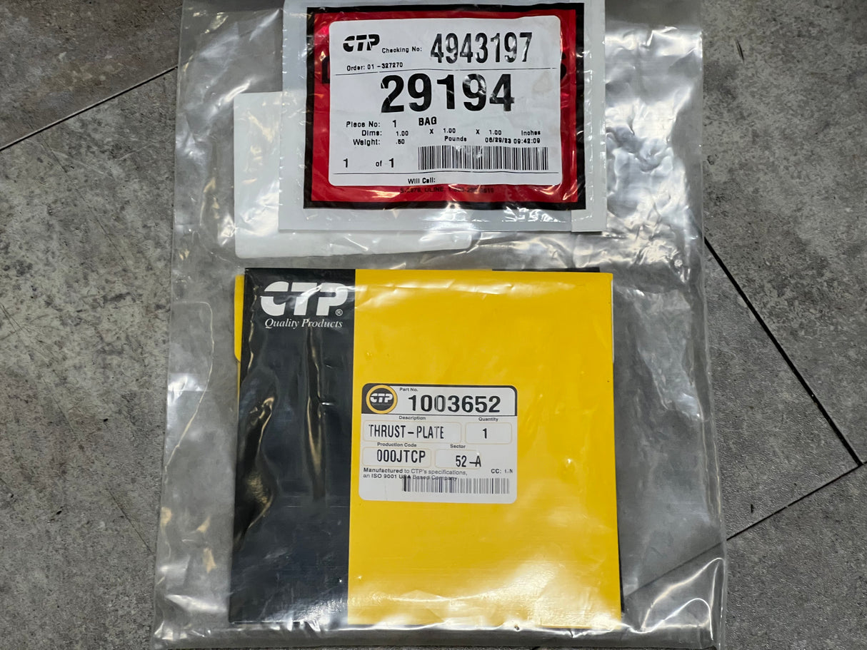 Caterpillar 3306 / 3304 Thrust Plate Part # 100-3652