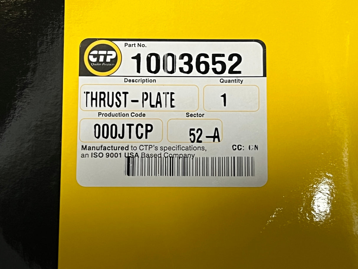 Caterpillar 3306 / 3304 Thrust Plate Part # 100-3652