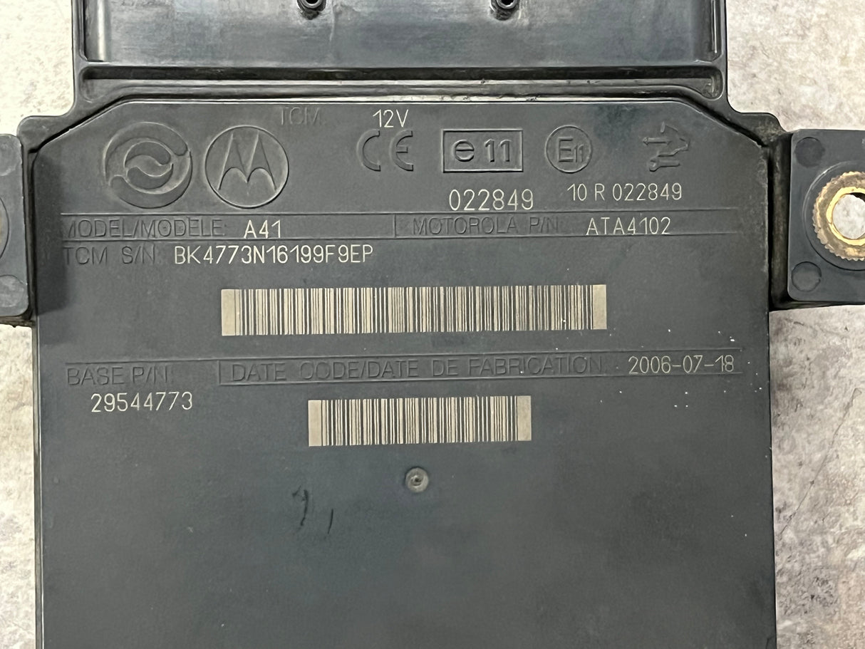 2006 Allison Transmission Control Module (TCM) Part # 29544773