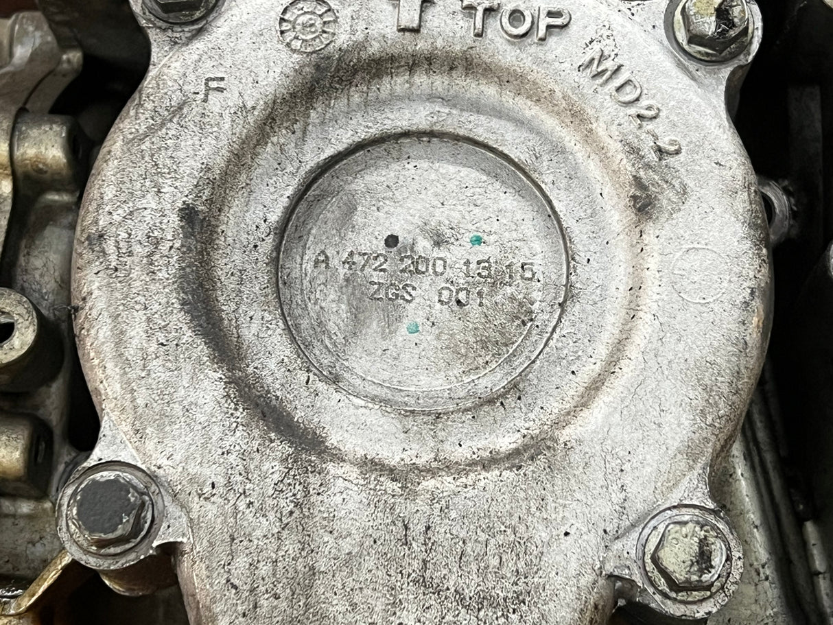 Detroit DD13 Oil Filter Housing / Thermostat / Water Pump Module Part # A 471 180 38 10 ZGS 001, A4711803810ZGS001